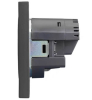 Розетка 16А с USB A+C быстрой зарядки 5В/3А Kranz Strong с рамкой (графит) KR-78-0704-6
