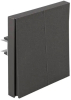 Выключатель Kranz Strong 2 кл с рамкой (графит) KR-78-0706-6