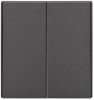 Выключатель Kranz Strong 2 кл с рамкой (графит) KR-78-0706-6