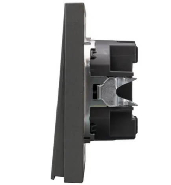 Выключатель Kranz Strong 1 кл с рамкой (графит) KR-78-0705-6