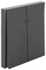 Выключатель 2 кл с подсветкой Kranz Strong c рамкой (графит) KR-78-0714-6