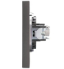 Розетка TV Kranz Strong с рамкой (графит) KR-78-0723-6