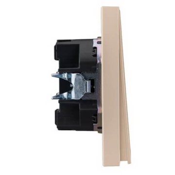 Выключатель Kranz Strong 2 кл с рамкой (шелк) KR-78-0706-8