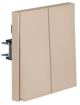 Выключатель Kranz Strong 2 кл с рамкой (шелк) KR-78-0706-8