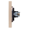 Розетка TV Kranz Strong с рамкой (шелк) KR-78-0723-8