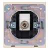 Розетка TV Kranz Strong с рамкой (шелк) KR-78-0723-8