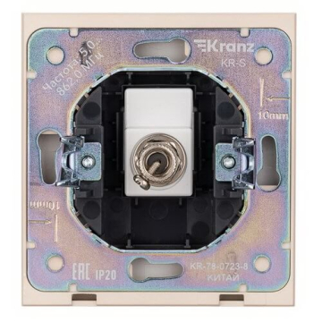 Розетка TV Kranz Strong с рамкой (шелк) KR-78-0723-8