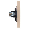 Розетка TV Kranz Strong с рамкой (шелк) KR-78-0723-8