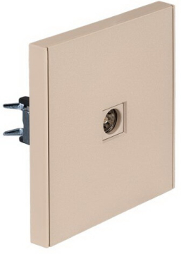 Розетка TV Kranz Strong с рамкой (шелк) KR-78-0723-8