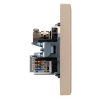 Розетка TV+компьютерная Кат6 Kranz Strong с рамкой (шелк) KR-78-0722-8