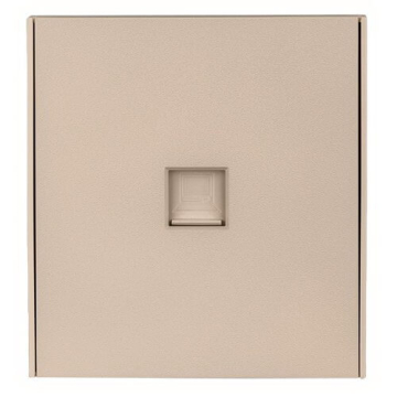 Розетка компьютерная Kranz Strong RJ45 кат6 с рамкой (шелк) KR-78-0724-8