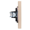 Розетка компьютерная Kranz Strong RJ45 кат6 с рамкой (шелк) KR-78-0724-8