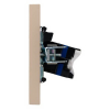 Розетка компьютерная двойная Kranz Strong RJ45+RJ45 кат6 с рамкой (шелк) KR-78-0725-8