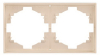 Рамка двухместная Kranz Strong (шелк) KR-78-0752-8