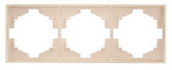 Рамка трехместная Kranz Strong (шелк) KR-78-0753-8