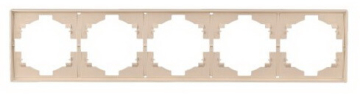 Рамка пятиместная Kranz Strong (шелк) KR-78-0755-8