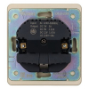 Розетка 16А с USB A+C быстрой зарядки 5В/3А Kranz Round с рамкой (шелк) KR-78-0704-7