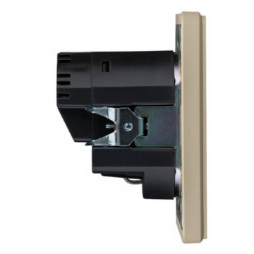 Розетка 16А с USB A+C быстрой зарядки 5В/3А Kranz Round с рамкой (шелк) KR-78-0704-7