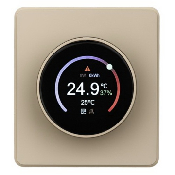 Терморегулятор Kranz Round Wi-Fi с рамкой (шелк) KR-78-0728-7