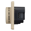 Терморегулятор Kranz Round Wi-Fi с рамкой (шелк) KR-78-0728-7
