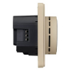 Терморегулятор Kranz Round Wi-Fi с рамкой (шелк) KR-78-0728-7