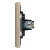 Розетка TV Kranz Round с рамкой (шелк) KR-78-0723-7