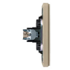 Розетка TV Kranz Round с рамкой (шелк) KR-78-0723-7