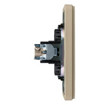 Розетка TV Kranz Round с рамкой (шелк) KR-78-0723-7