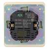 Розетка USB-A+Type-C KRANZ Round 3А с функцией быстрой зарядки с рамкой (шелк) KR-78-0734-7