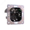 Розетка 16А с USB A+C быстрой зарядки 5В/3А Kranz Round с рамкой (оникс) KR-78-0704-3