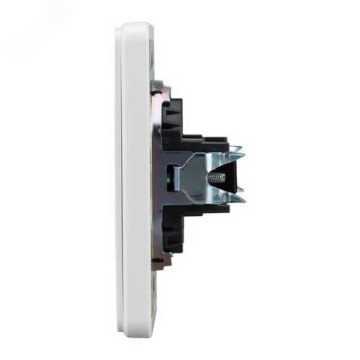 Розетка HDMI KRANZ Round с рамкой (перламутр) KR-78-0730-1