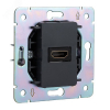Розетка HDMI KRANZ Round с рамкой (перламутр) KR-78-0730-1