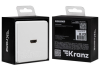 Розетка HDMI KRANZ Round с рамкой (перламутр) KR-78-0730-1