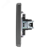 Розетка HDMI KRANZ Round с рамкой (титан) KR-78-0730-2