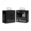 Розетка компьютерная двойная Kranz Round RJ45 с рамкой (оникс) KR-78-0725-3