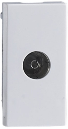 Розетка TV Donel 1мод. 22.5х45мм серия DEC (белый) DECF15W