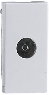 Розетка TV Donel 1мод. 22.5х45мм серия DEC (белый) DECF15W