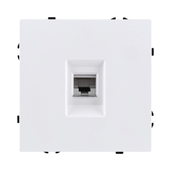 Розетка Ethernet RJ45 Cat.6, белый матовый Kollinger Eclipse EC-017WH EC-017WH