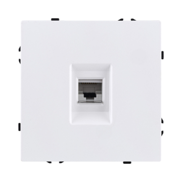 Розетка Ethernet RJ45 Cat.6, белый матовый Kollinger Eclipse EC-017WH EC-017WH