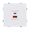 Розетка USB A+C 65W, белый матовый Kollinger Eclipse EC-024WH EC-024WH