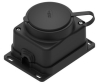 Розетка SE MultiSet 2К+З открытой установки каучуковая 16А IP44 (черная) MST4003BK