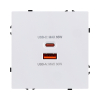 Розетка USB A+C 65W, белый глянцевый Kollinger Eclipse EC-024WG EC-024WG