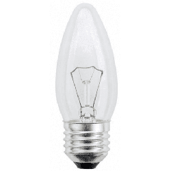 Лампа E27 25W (свеча прозрачная) Osram 