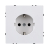 Розетка штепсельная SCHUKO 16A/250 В, белый глянцевый Kollinger Eclipse EC-014WG EC-014WG