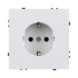Розетка штепсельная SCHUKO 16A/250 В, белый глянцевый Kollinger Eclipse EC-014WG EC-014WG