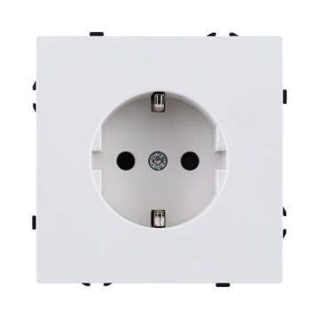 Розетка штепсельная SCHUKO 16A/250 В, белый глянцевый Kollinger Eclipse EC-014WG EC-014WG