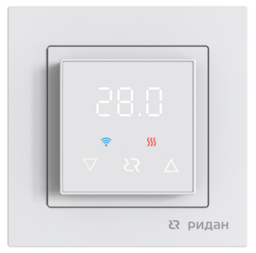 Терморегулятор Ридан Classy c Wi-Fi с комбинацией датчиков 16А (белый) 21RT0104R