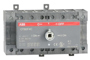 Рубильник реверсивный ABB OT80F4С 80А 4х полюсный без ручки 1SCA105418R1001