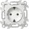 Розетка с заземлением Simon 24 (белый) 2450434-030