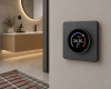 Терморегулятор Kranz Round Wi-Fi с рамкой (титан) KR-78-0728-2